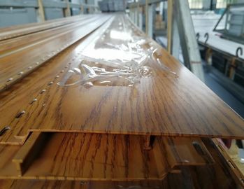 Plank / Decking / Flooring Aluminium Extruded Profiles With Wooden Color