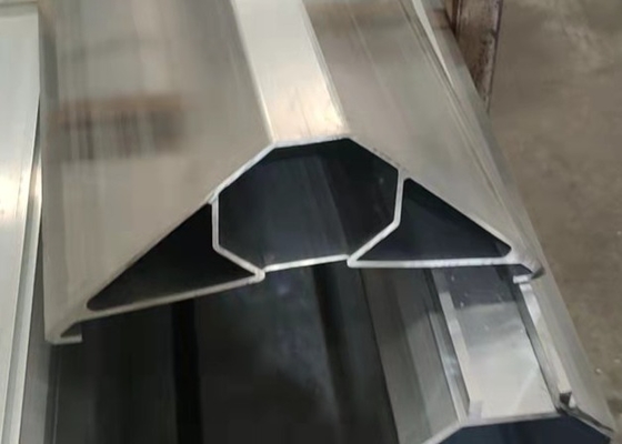 6063T6 Aluminum Clamp Fix W Rail Solar Bracket Extrusion Profile 380mm Width