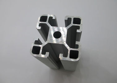 Silver Industrial T Slot Aluminum Extrusion Stock Shapes Anodised For Assembly Line