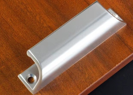 Polished Aluminum Door Handle 6063 CNC Machining Components