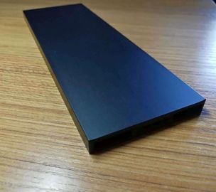 CNC Drilling Machined Extruded Aluminum Profile High Precision Black Anodized