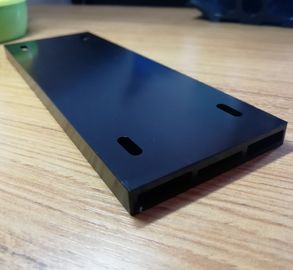 CNC Drilling Machined Extruded Aluminum Profile High Precision Black Anodized